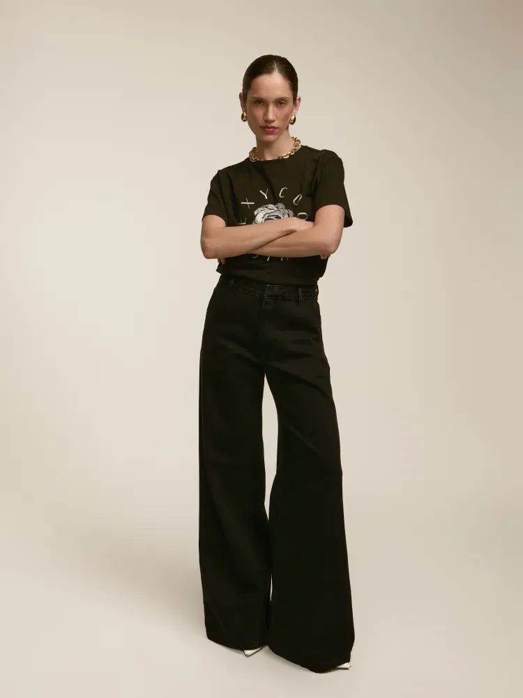 Calça Wide Leg Caroline Black